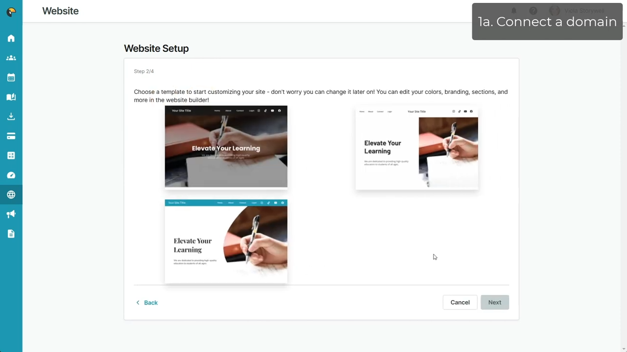 TutorBird website builder templates screenshot
