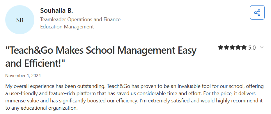 Teach 'n Go interface example