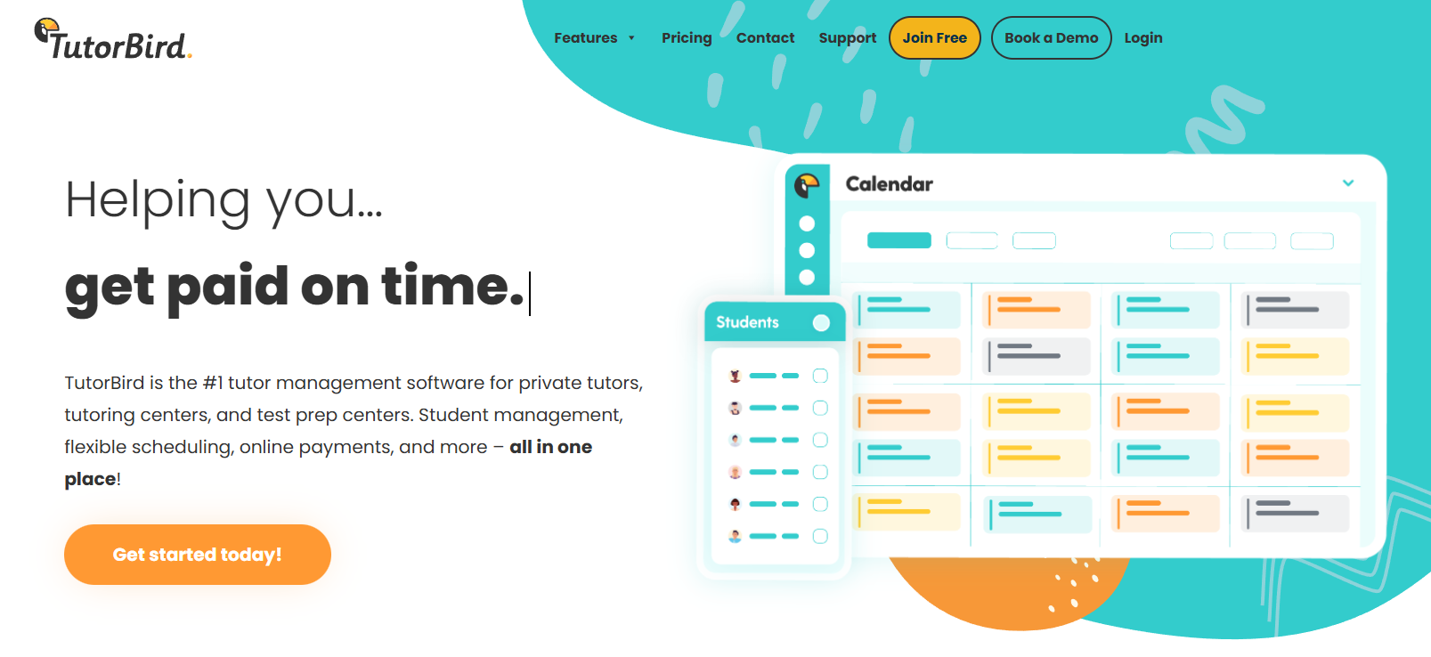 TutorBird homepage screenshot