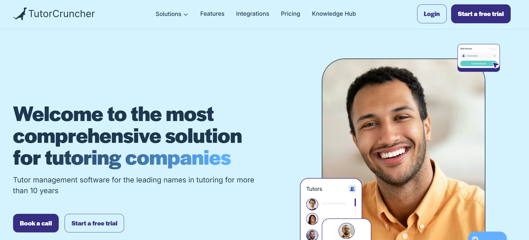 TutorCruncher overview screenshot