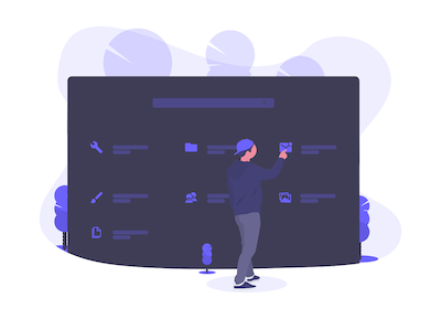 ERP software illustration